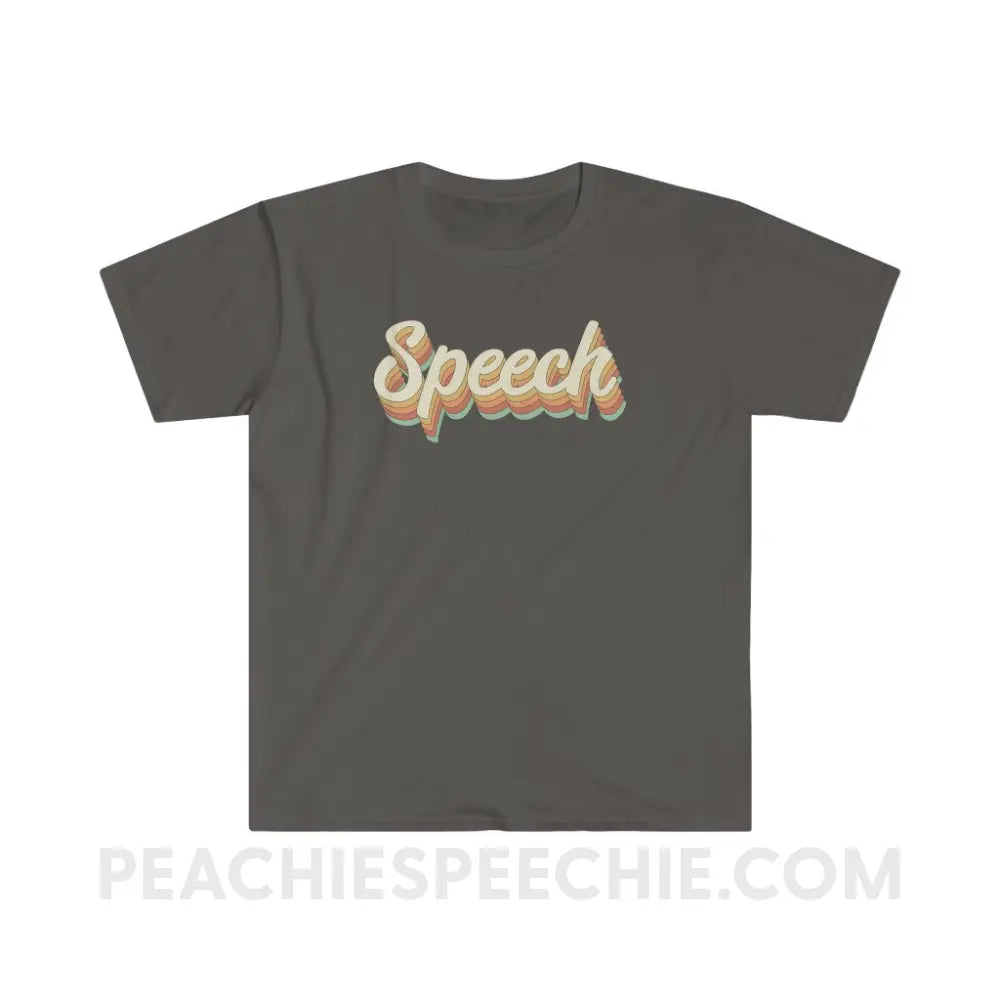 Speech Stack Classic Tee - Charcoal / S - T-Shirt peachiespeechie.com