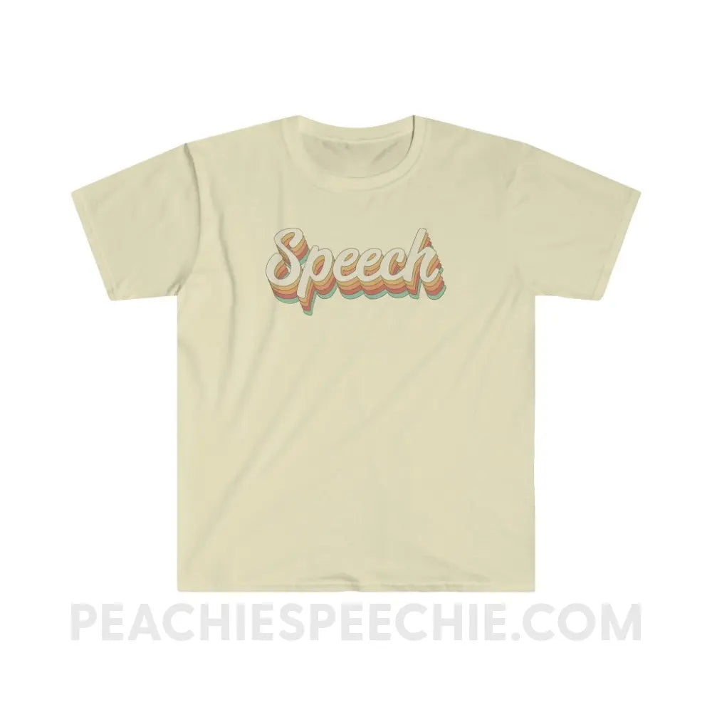 Speech Stack Classic Tee - Natural / S - T-Shirt peachiespeechie.com