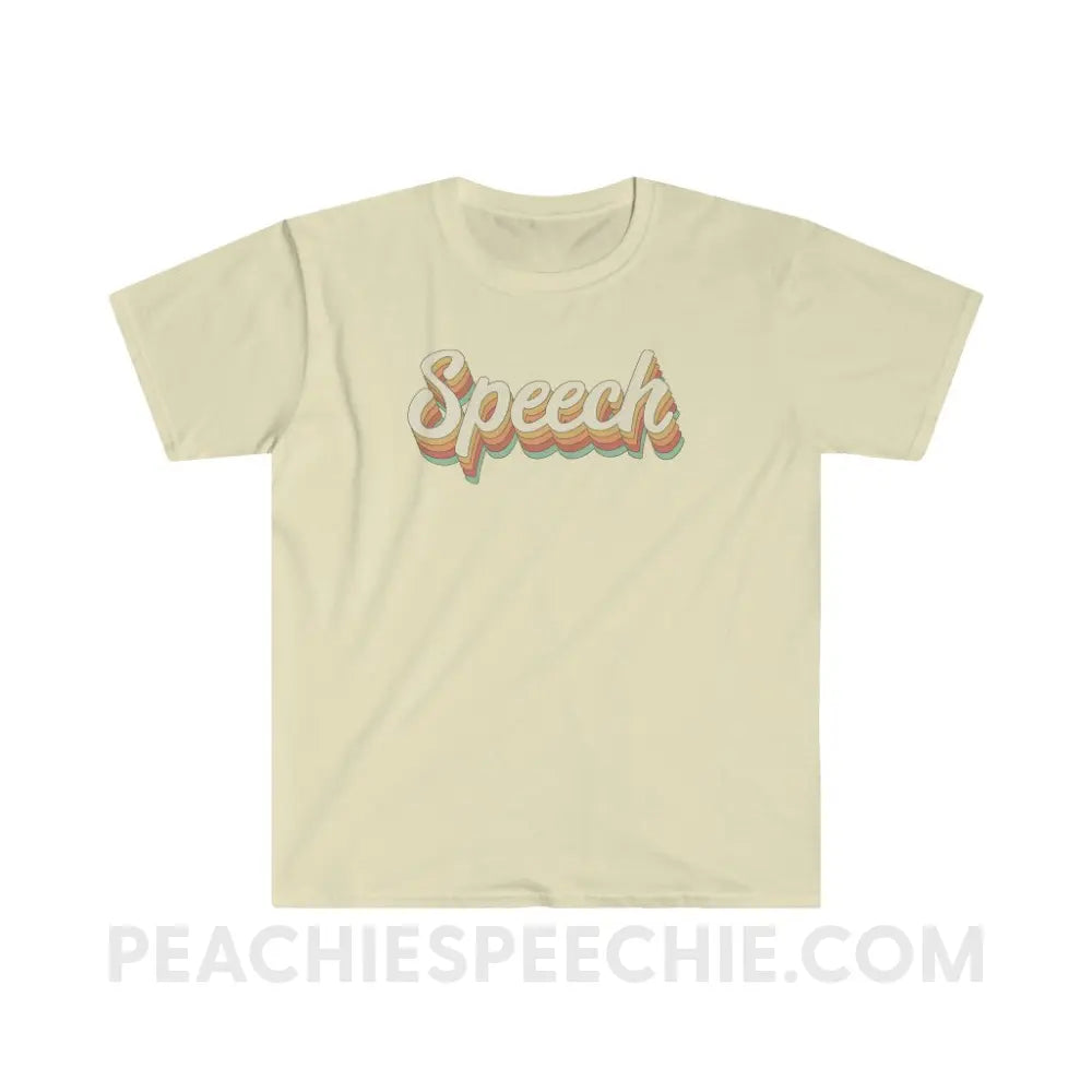 Speech Stack Classic Tee - Natural / S - T-Shirt peachiespeechie.com