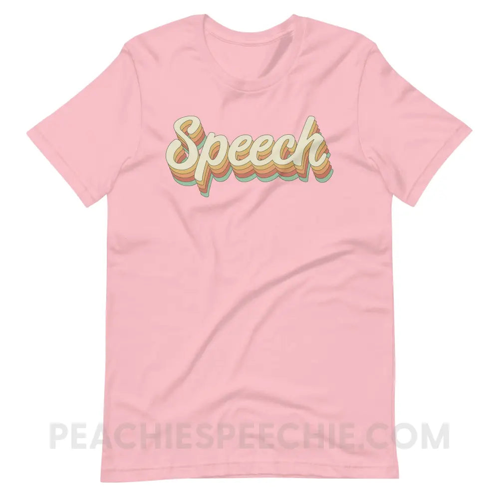 Speech Stack Premium Soft Tee - Pink / S - peachiespeechie.com