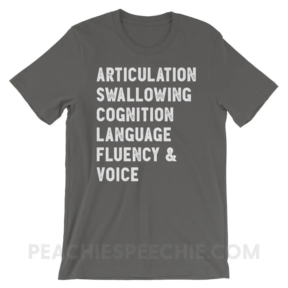 Speech Stuff Premium Soft Tee - Asphalt / S - T-Shirts & Tops peachiespeechie.com
