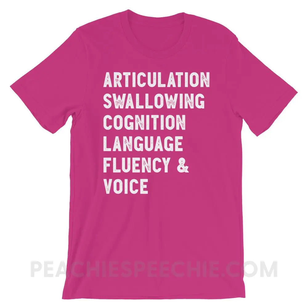 Speech Stuff Premium Soft Tee - Berry / S - T-Shirts & Tops peachiespeechie.com