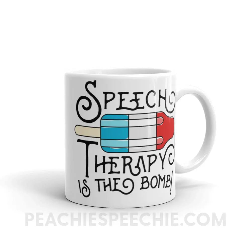 Speech Therapy Is The Bomb Coffee Mug - 11oz - Mugs peachiespeechie.com