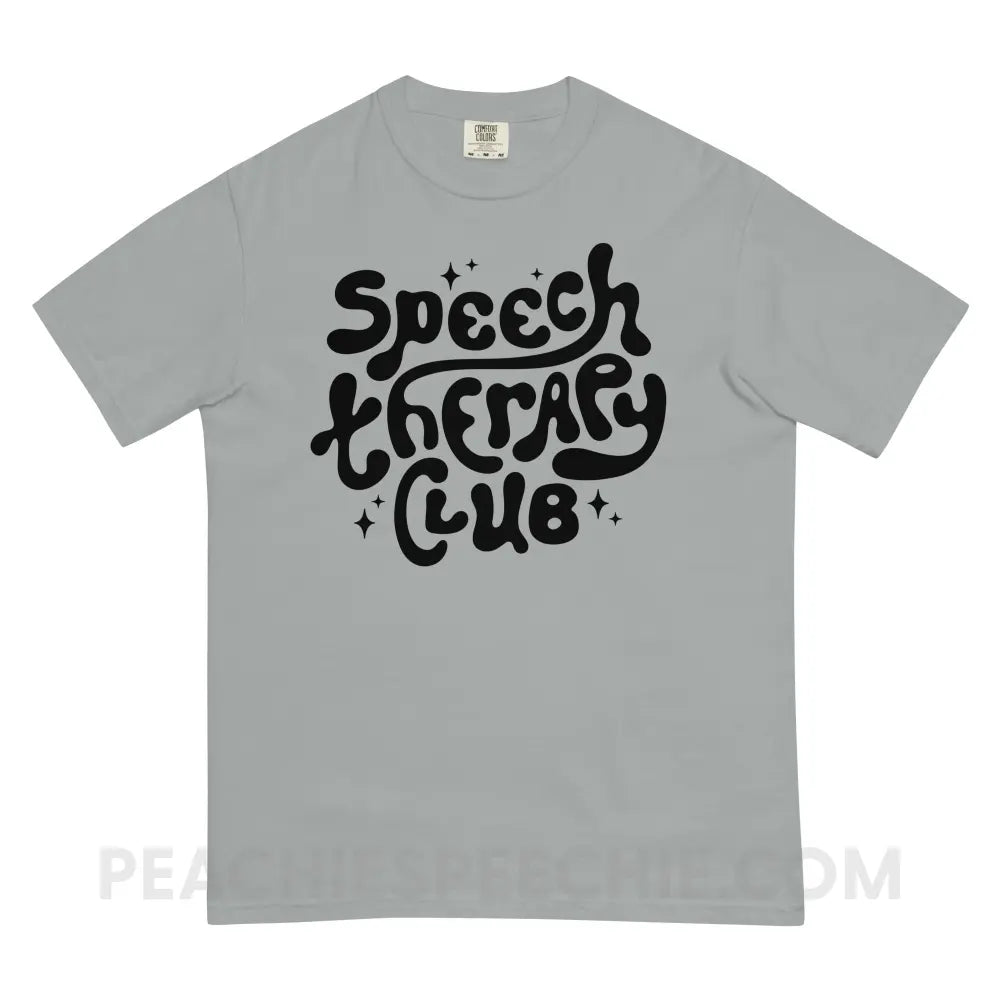 Speech Therapy Club Comfort Colors Tee - Granite / S - peachiespeechie.com