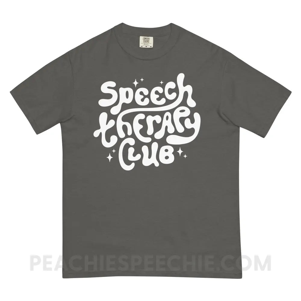 Speech Therapy Club Comfort Colors Tee - Pepper / S - peachiespeechie.com