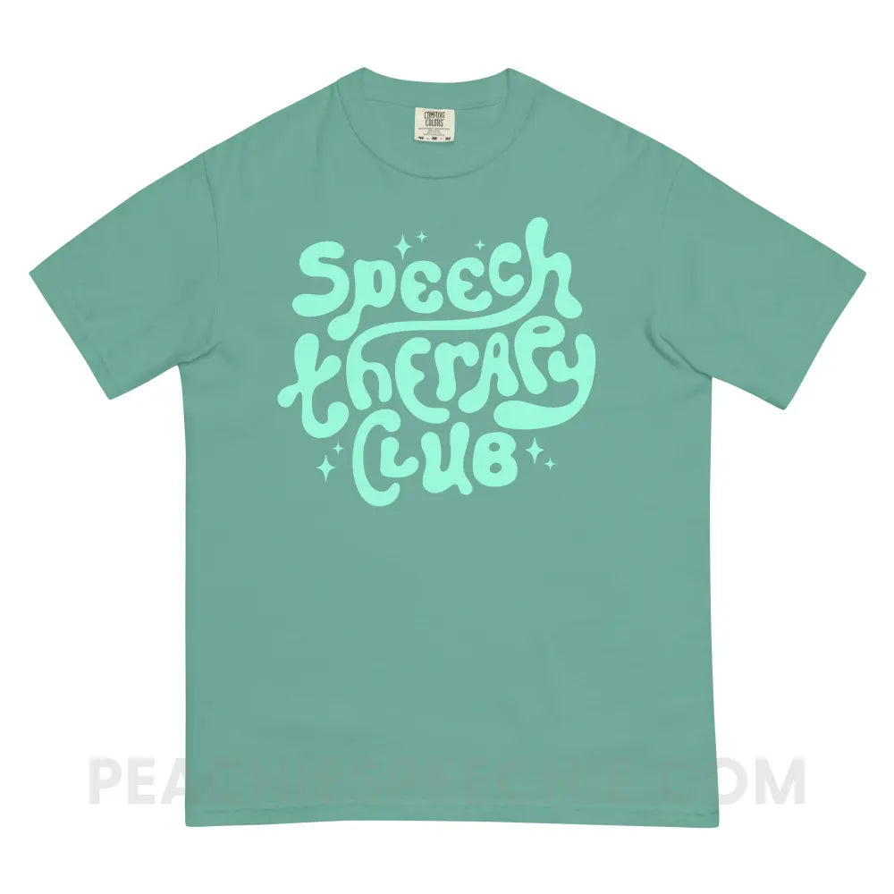 Speech Therapy Club Comfort Colors Tee - Seafoam / S - peachiespeechie.com