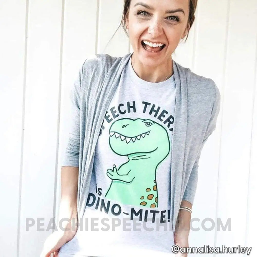 Speech Therapy is Dino-Mite Classic Tee - T-Shirt peachiespeechie.com