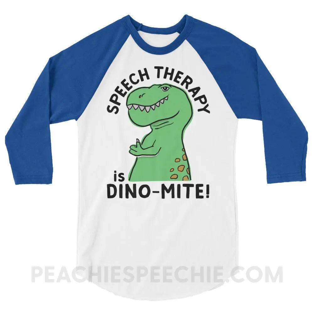 Speech Therapy is Dino-Mite Baseball Tee - T-Shirts & Tops peachiespeechie.com