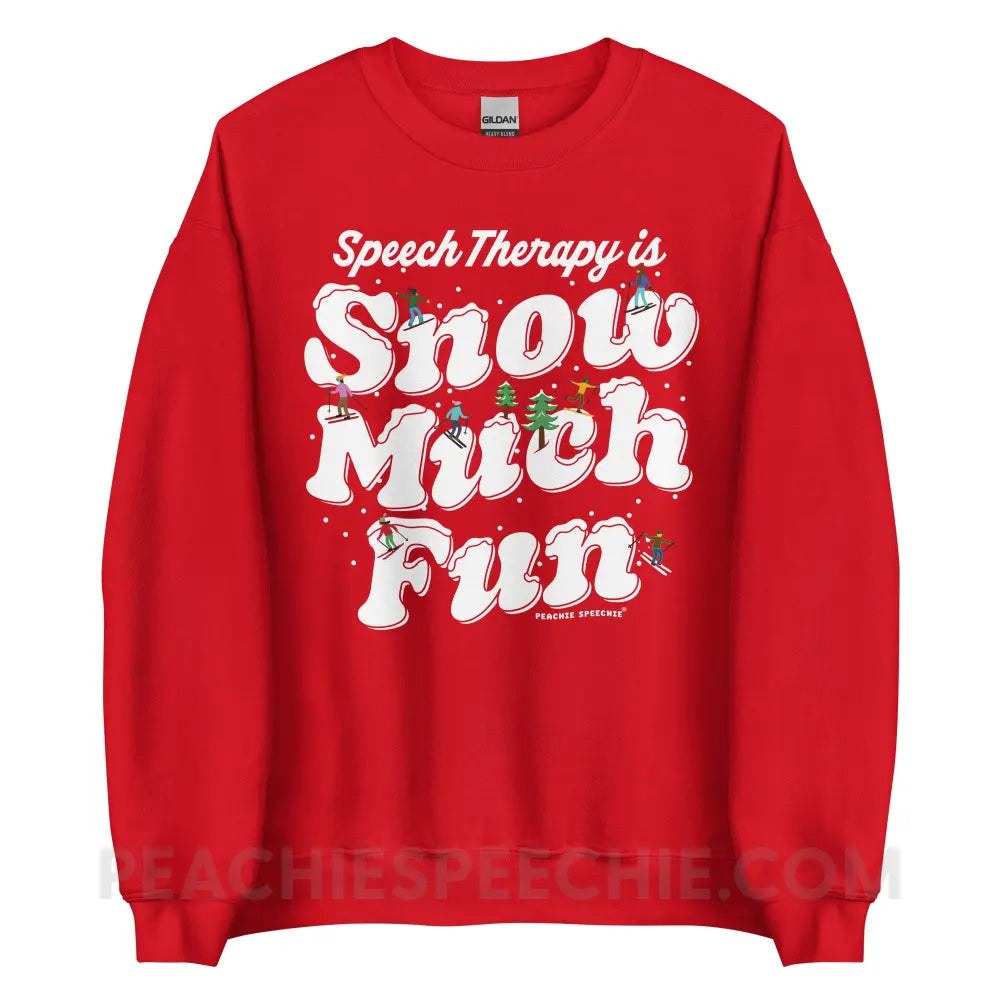 Speech Therapy is Snow Much Fun Classic Sweatshirt - peachiespeechie.com