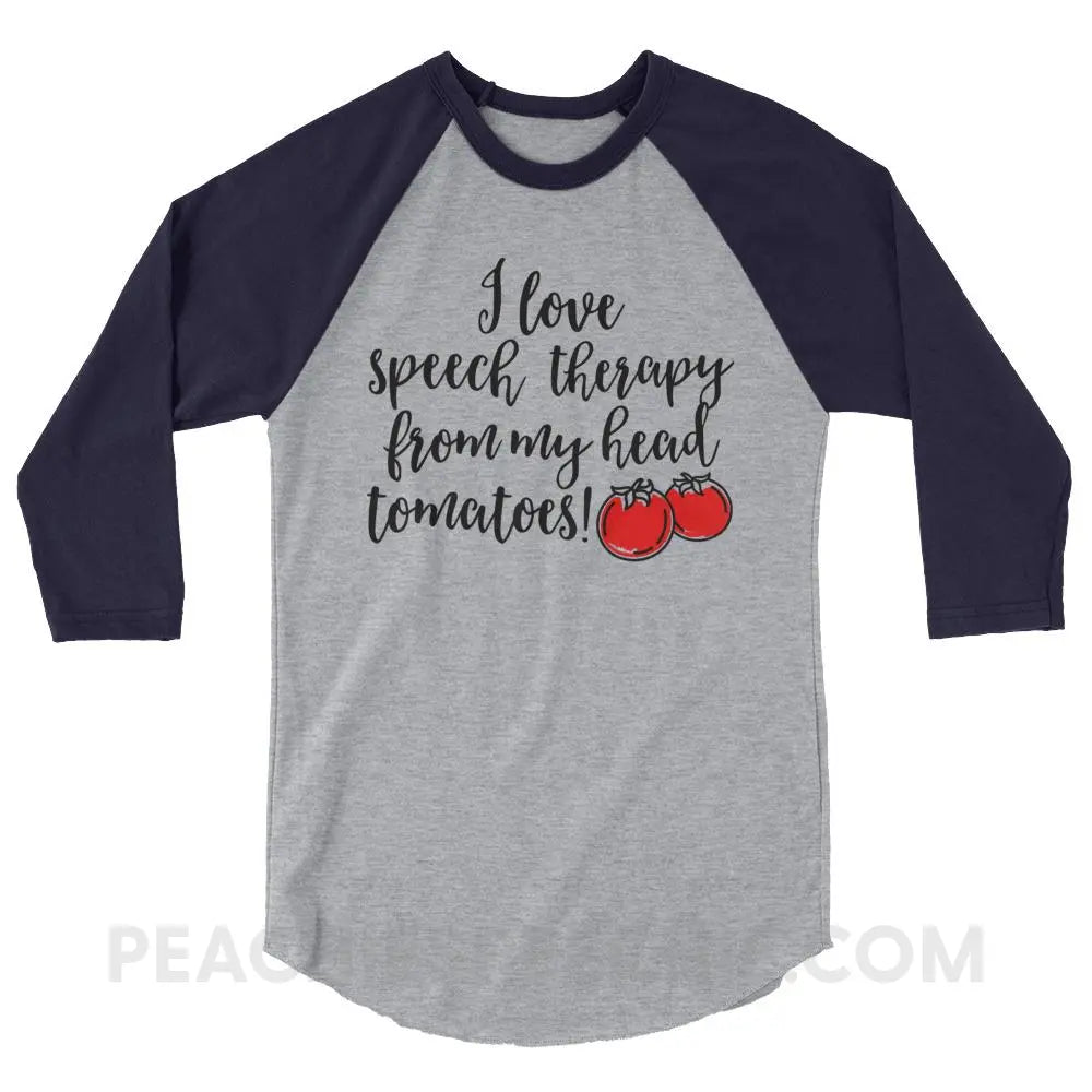 Speech Tomatoes Baseball Tee - T-Shirts & Tops peachiespeechie.com