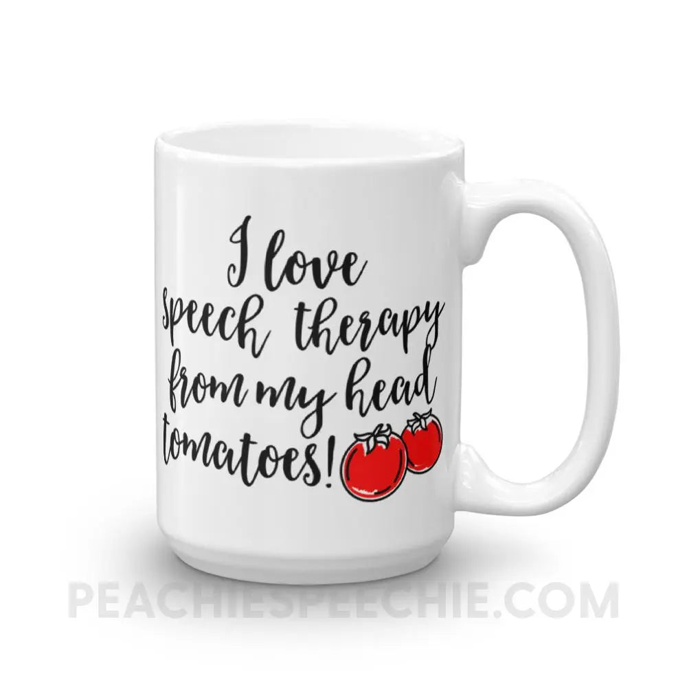 Speech Tomatoes Coffee Mug - 15oz - Mugs peachiespeechie.com