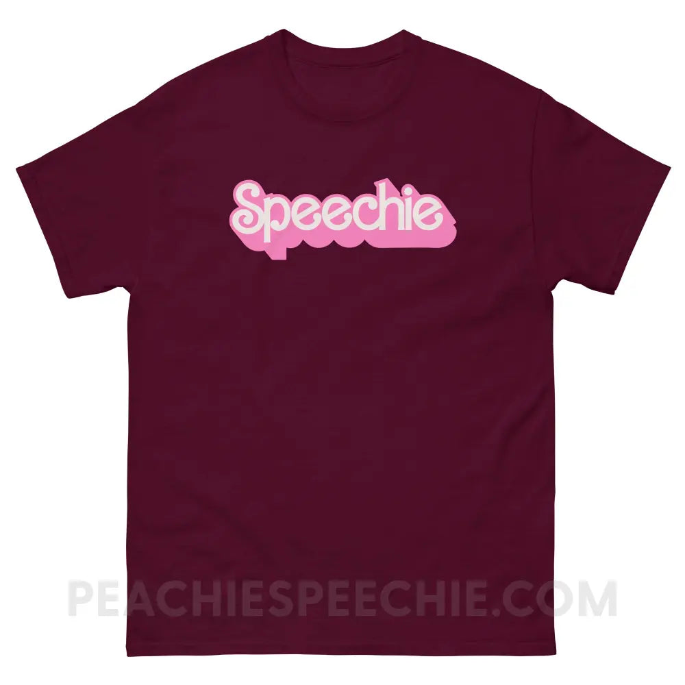 Speechie Doll Basic Tee - Maroon / S - T-Shirt peachiespeechie.com