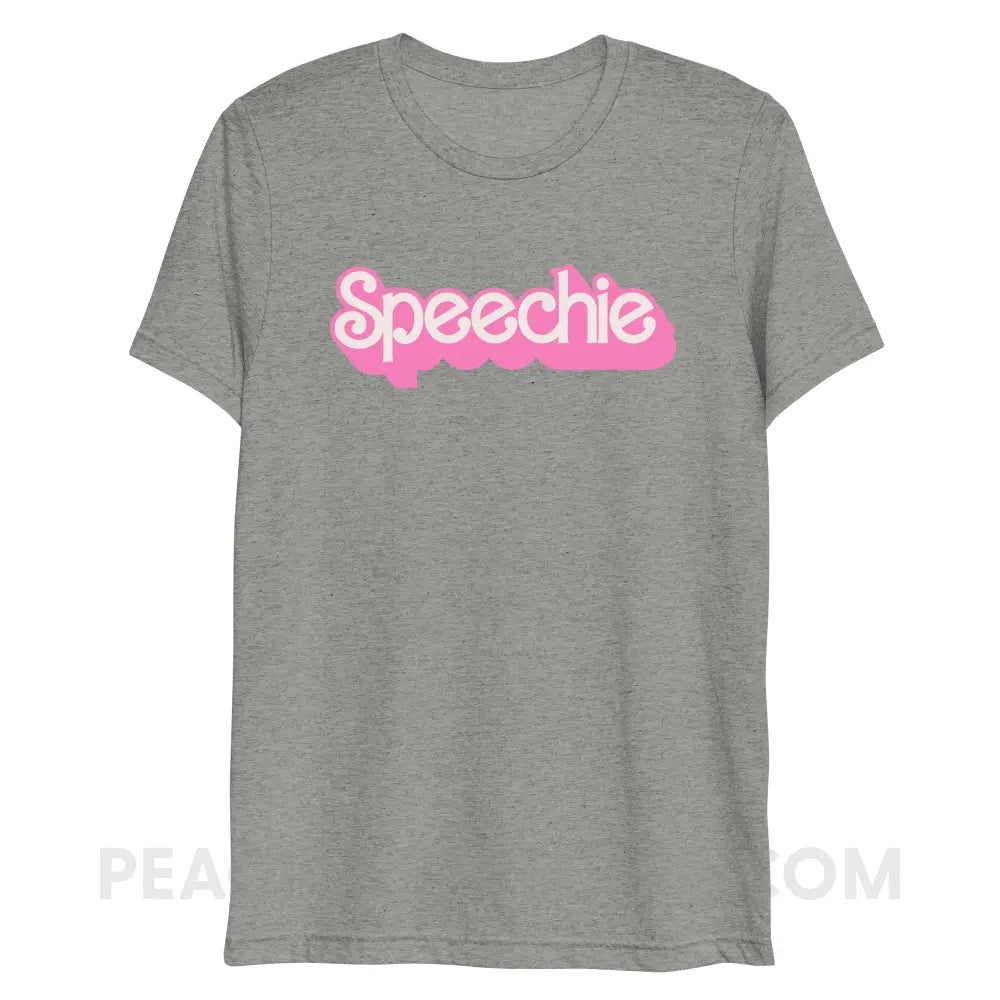 Speechie Doll Tri-Blend Tee - Athletic Grey Triblend / XS - peachiespeechie.com