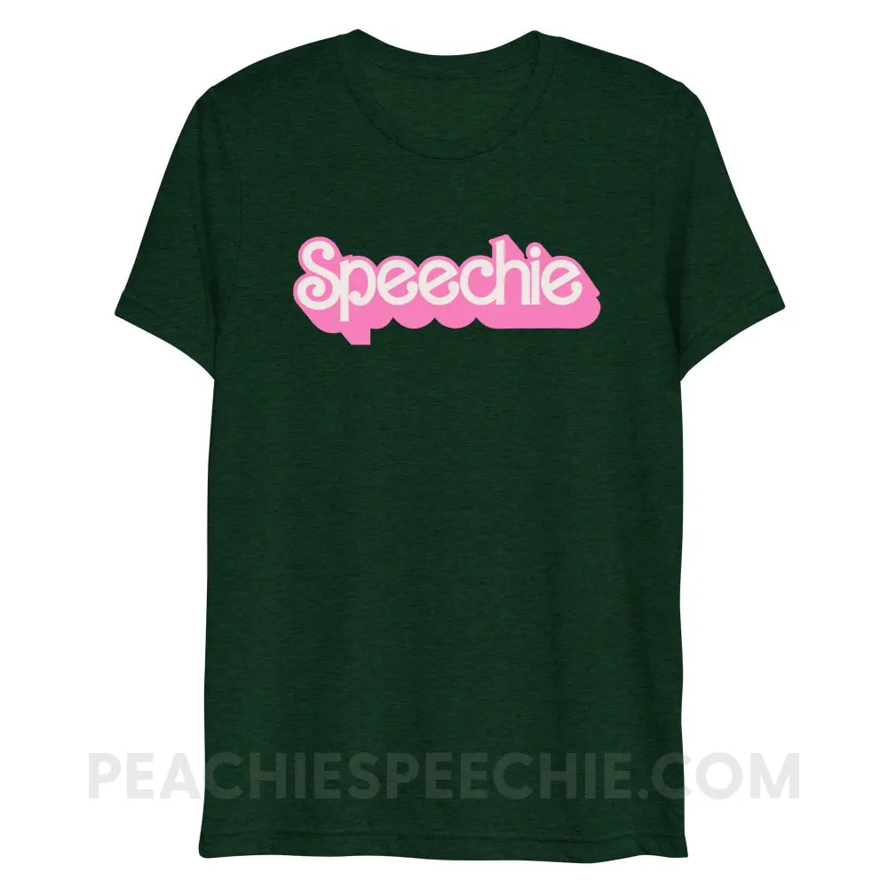 Speechie Doll Tri-Blend Tee - Emerald Triblend / XS - peachiespeechie.com