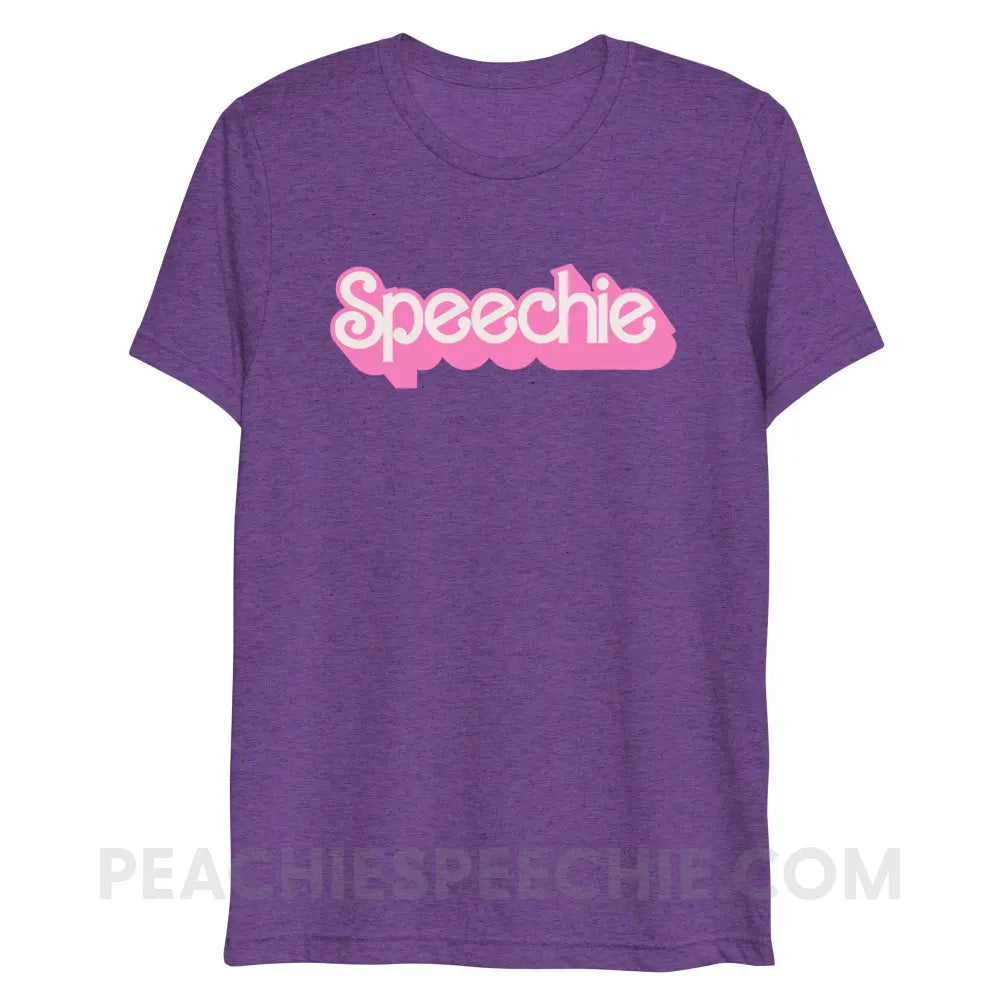 Speechie Doll Tri-Blend Tee - Purple Triblend / XS - peachiespeechie.com