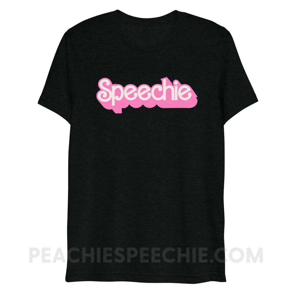 Speechie Doll Tri-Blend Tee - Solid Black Triblend / XS - peachiespeechie.com