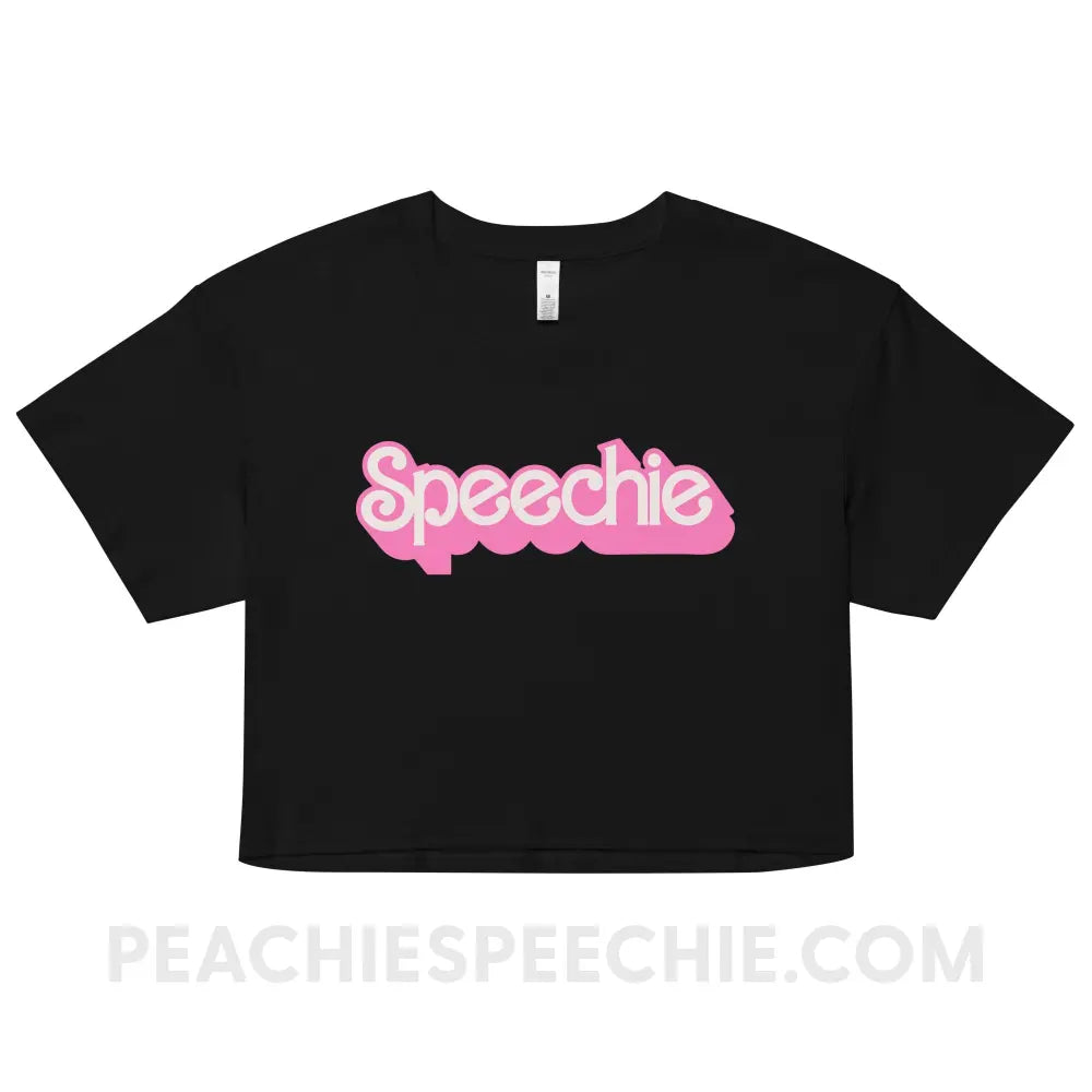Speechie Doll Boxy Crop - Black / XS - peachiespeechie.com