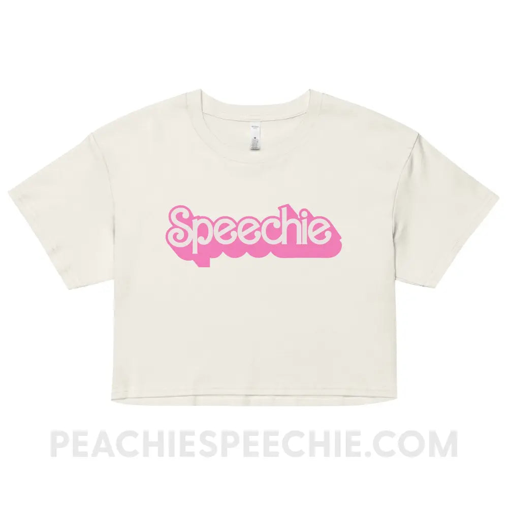 Speechie Doll Boxy Crop - Ecru / XS - peachiespeechie.com