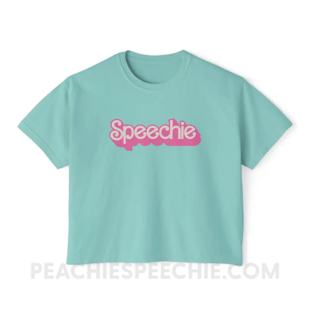 Speechie Doll Comfort Colors Boxy Tee - Chalky Mint / S - T-Shirt peachiespeechie.com