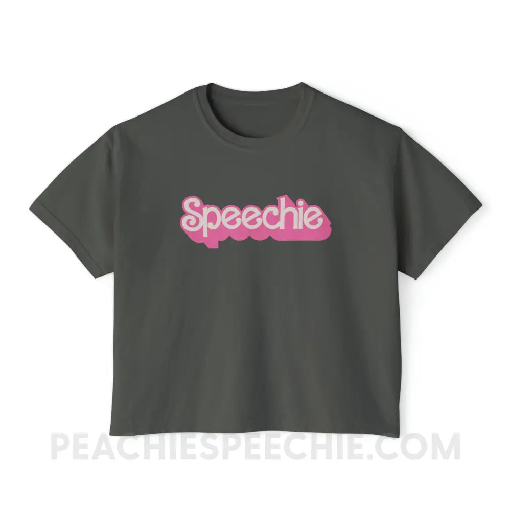 Speechie Doll Comfort Colors Boxy Tee - Pepper / S - T-Shirt peachiespeechie.com