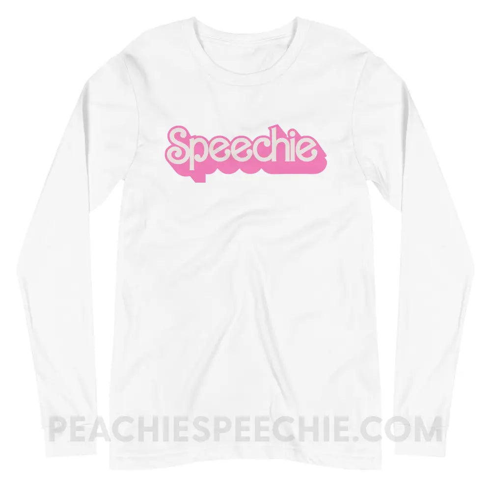 Speechie Doll Premium Long Sleeve - White / XS - peachiespeechie.com