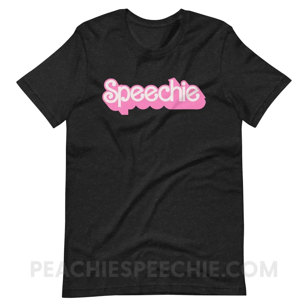 Speechie Doll Premium Soft Tee - Black Heather / XS - peachiespeechie.com
