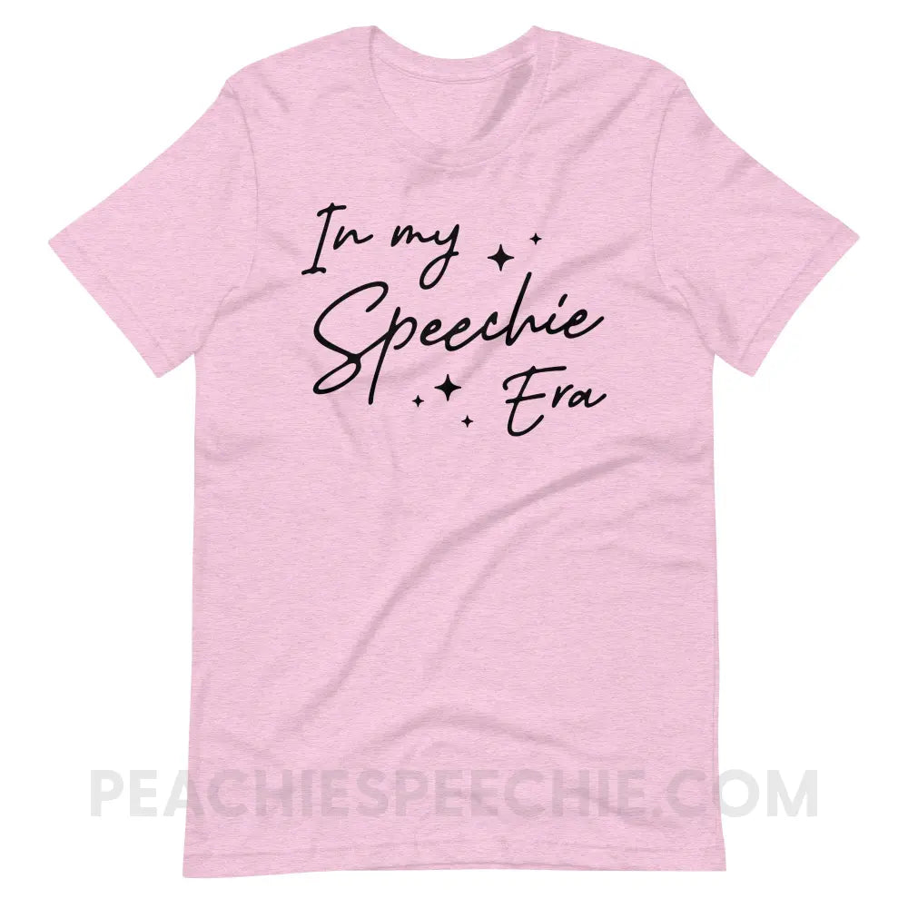In My Speechie Era Premium Soft Tee - Heather Prism Lilac / XS - T-Shirts & Tops peachiespeechie.com