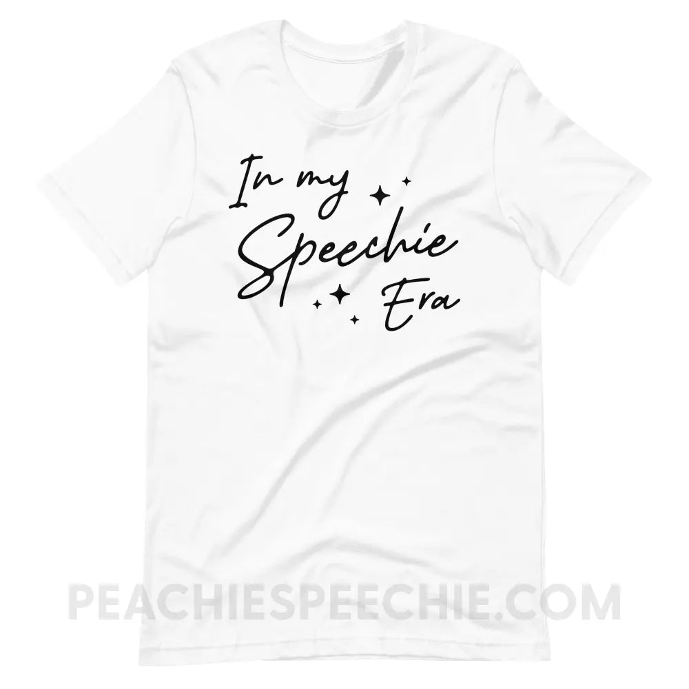 In My Speechie Era Premium Soft Tee - White / XS - T-Shirts & Tops peachiespeechie.com