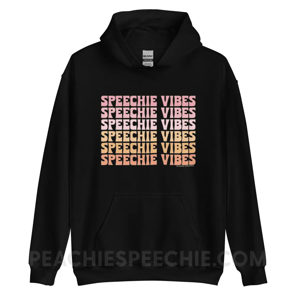 Speechie Vibes Classic Hoodie - Black / S - peachiespeechie.com