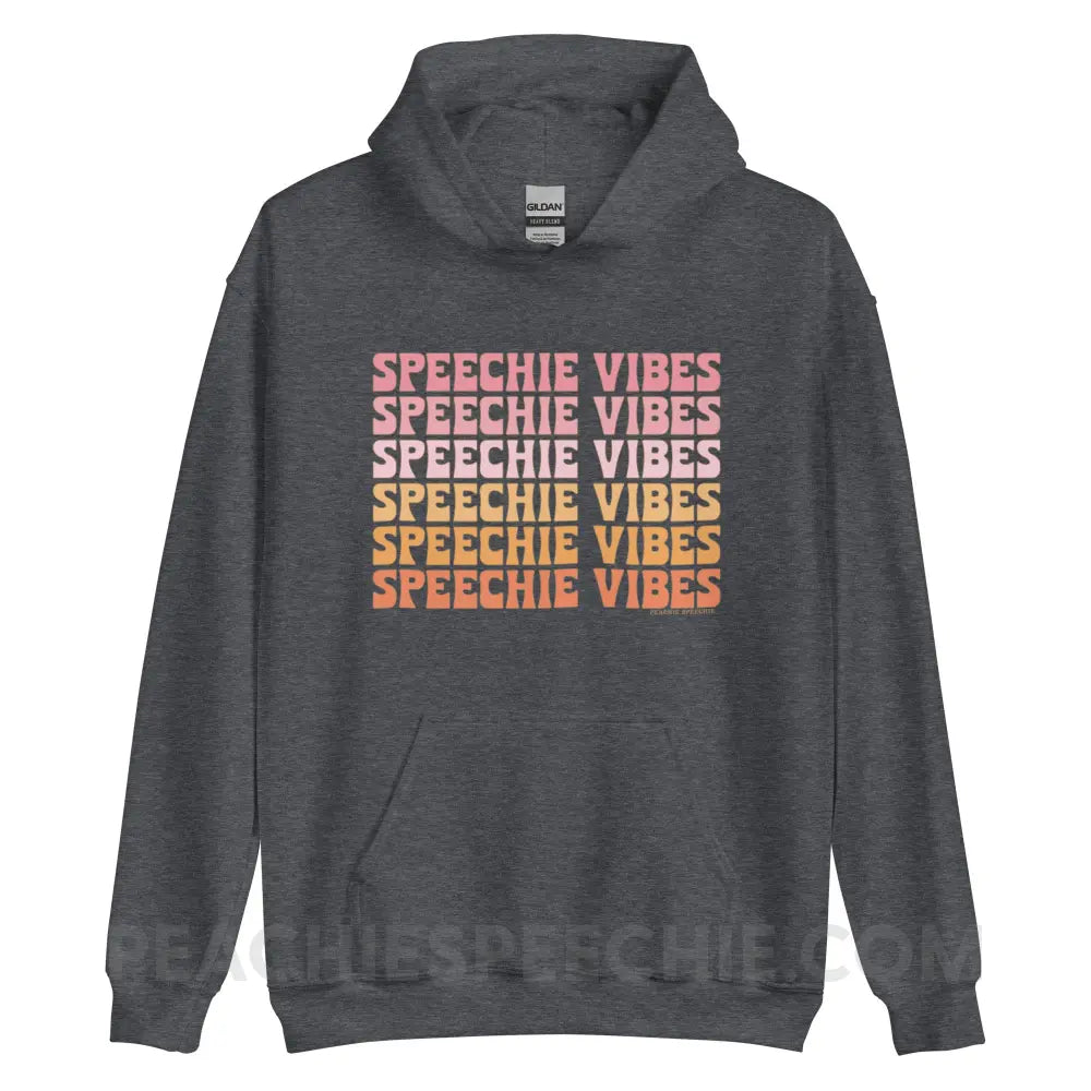 Speechie Vibes Classic Hoodie - Dark Heather / S - peachiespeechie.com