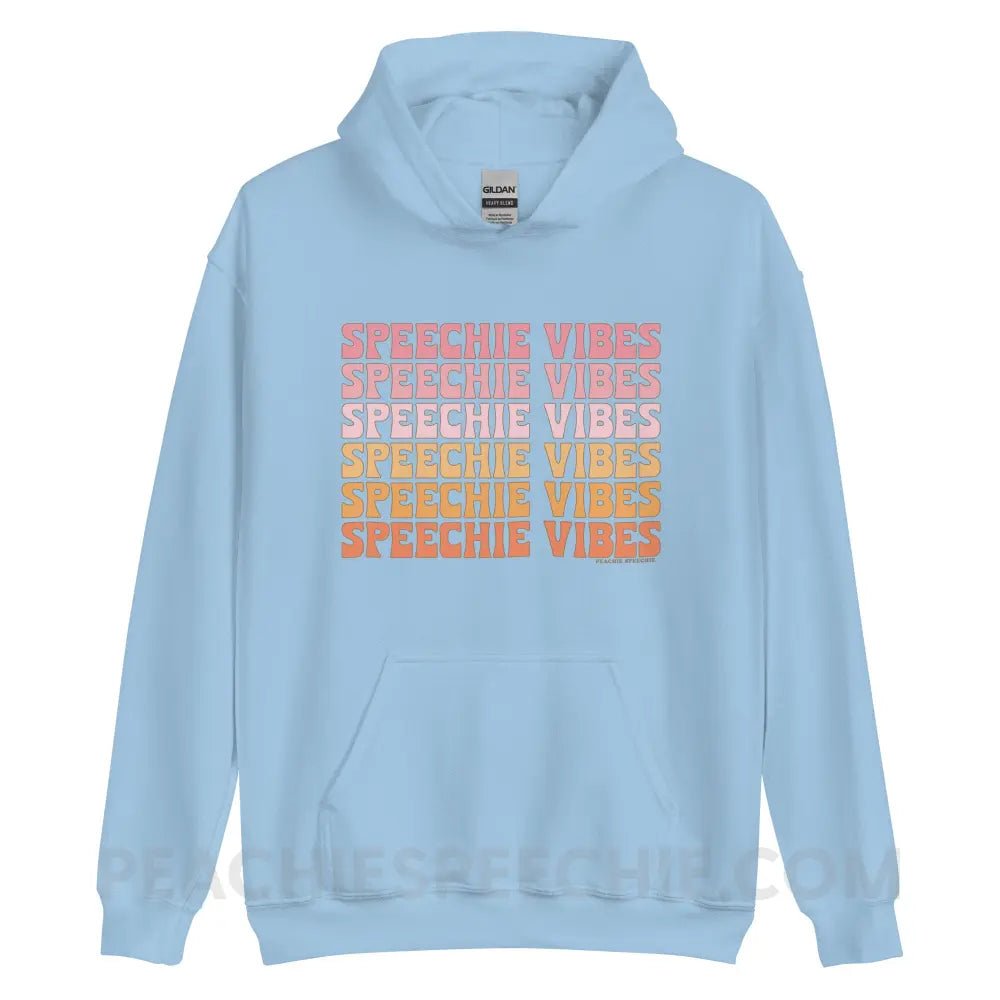 Speechie Vibes Classic Hoodie - Light Blue / S - peachiespeechie.com