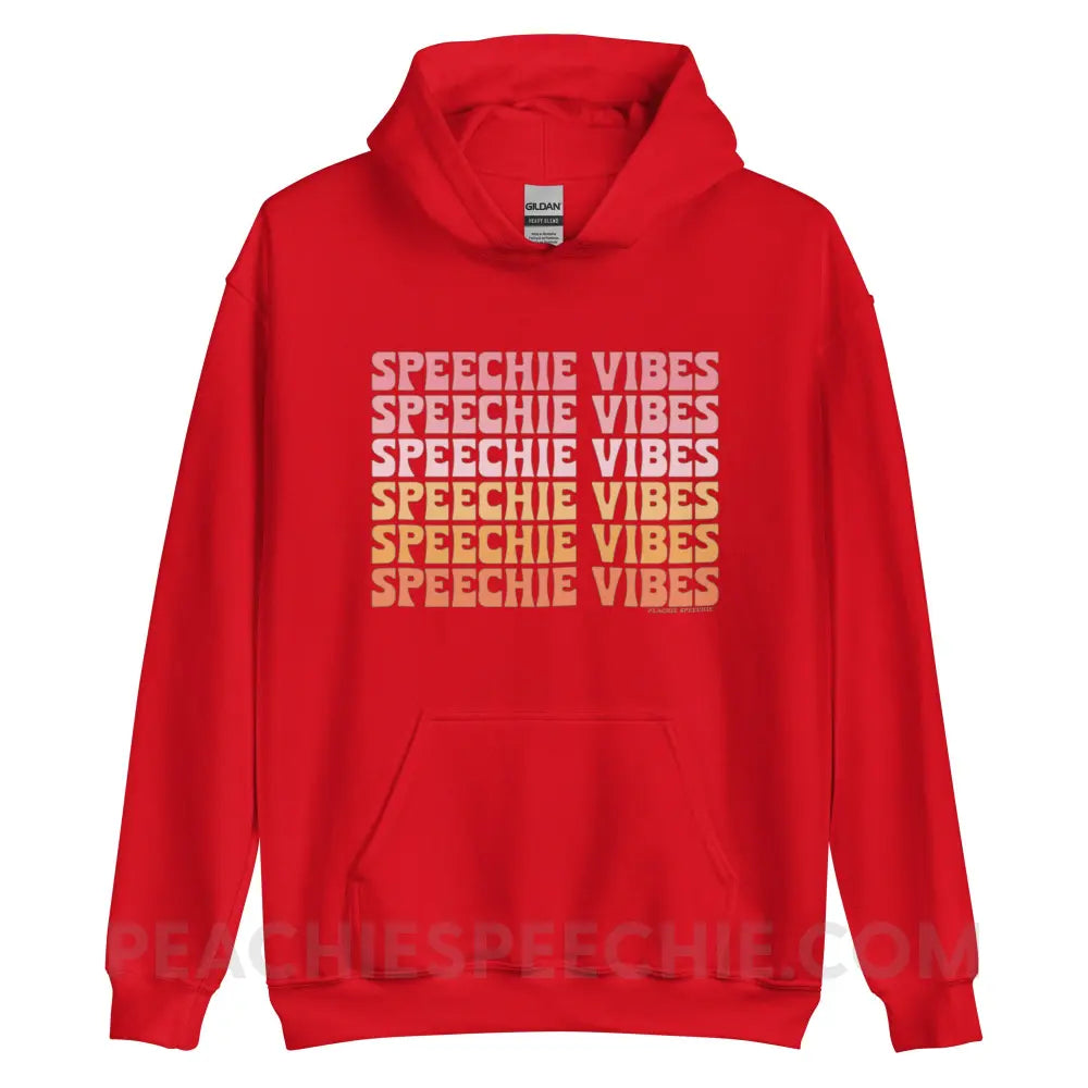 Speechie Vibes Classic Hoodie - Red / S - peachiespeechie.com