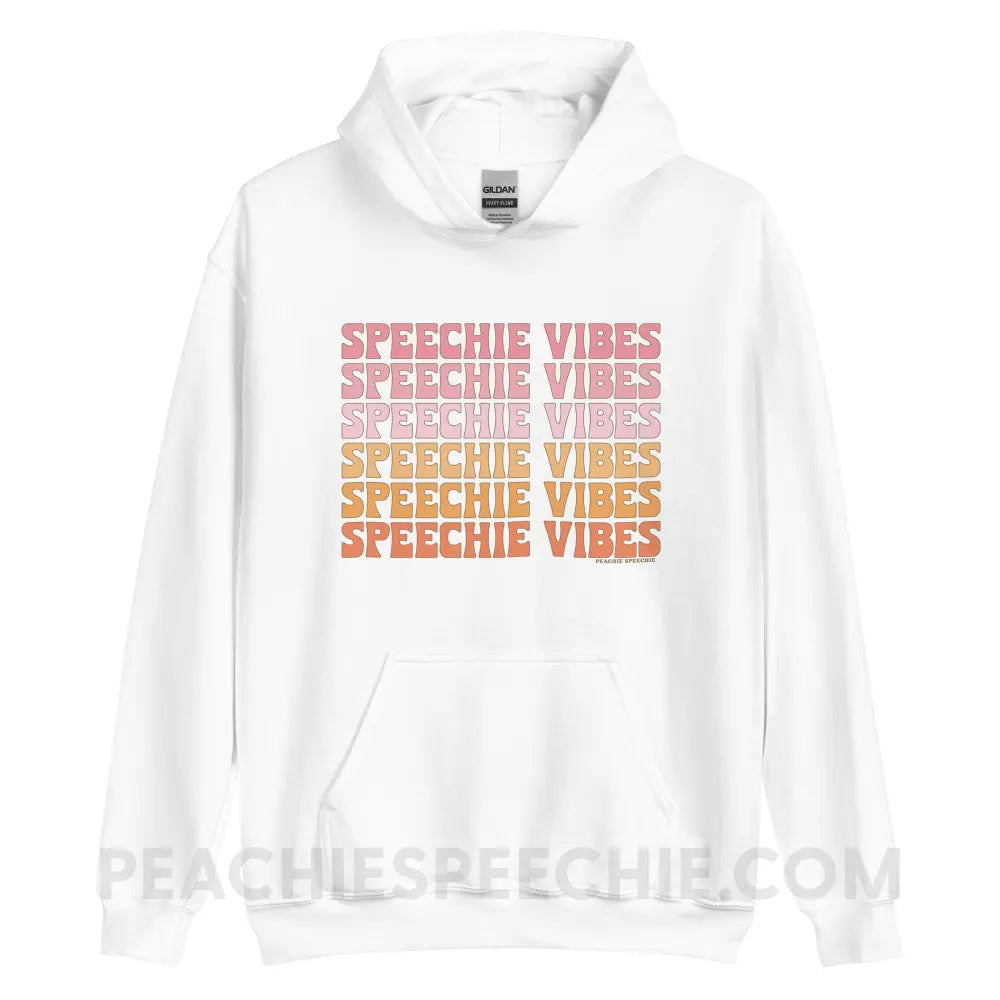 Speechie Vibes Classic Hoodie - White / S - peachiespeechie.com