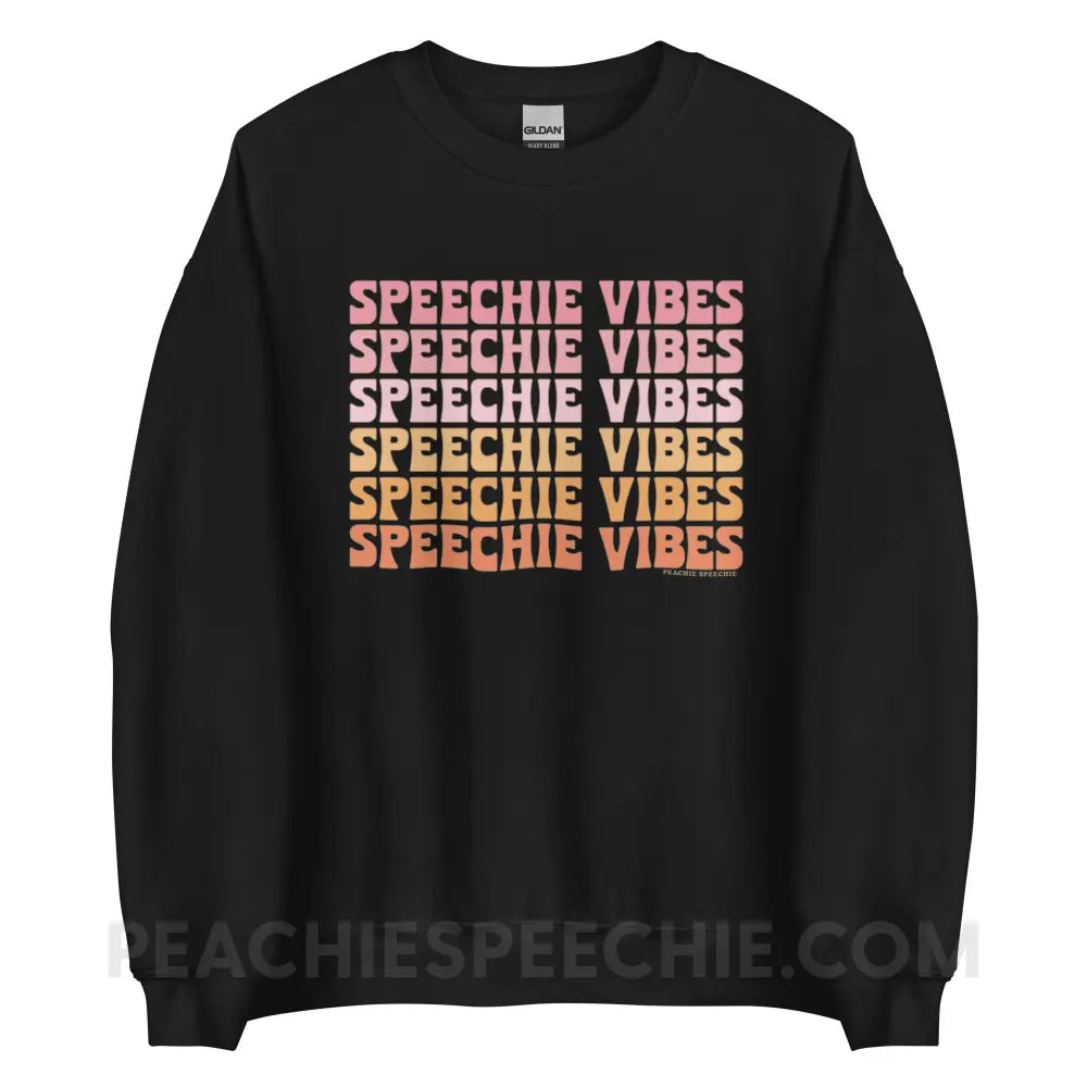 Speechie Vibes Classic Sweatshirt - Black / S - peachiespeechie.com