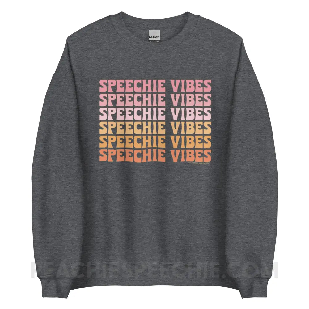 Speechie Vibes Classic Sweatshirt - Dark Heather / S peachiespeechie.com