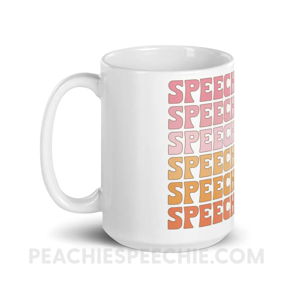 Speechie Vibes Coffee Mug - 15oz - peachiespeechie.com