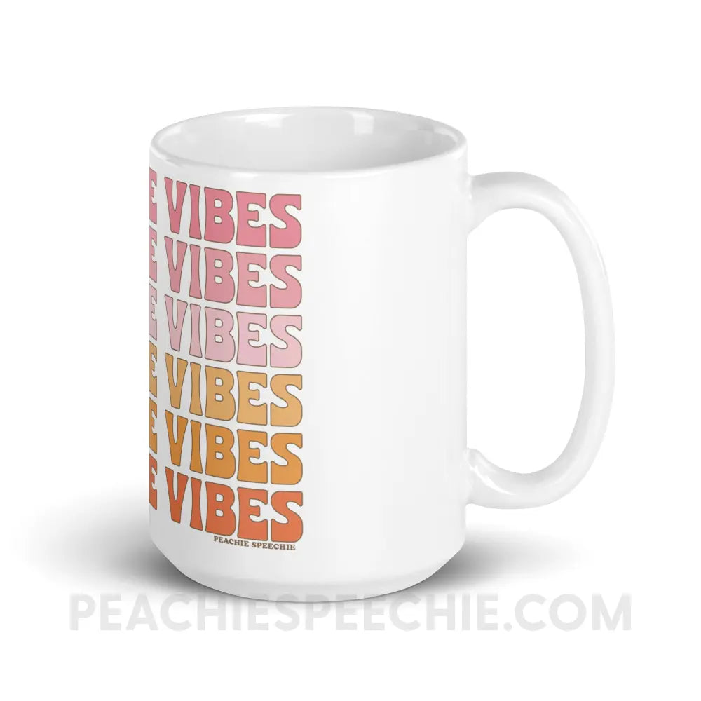 Speechie Vibes Coffee Mug - 15oz - peachiespeechie.com