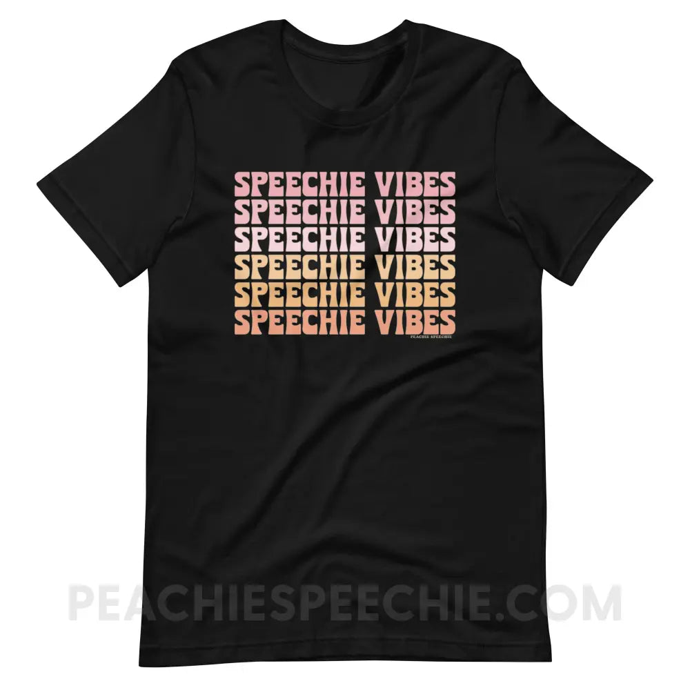 Speechie Vibes Premium Soft Tee - Black / XS - T-Shirt peachiespeechie.com