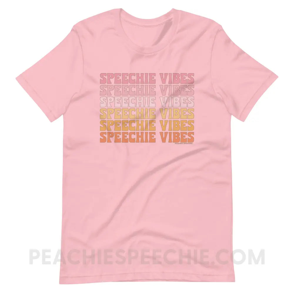 Speechie Vibes Premium Soft Tee - Pink / XS - T-Shirt peachiespeechie.com