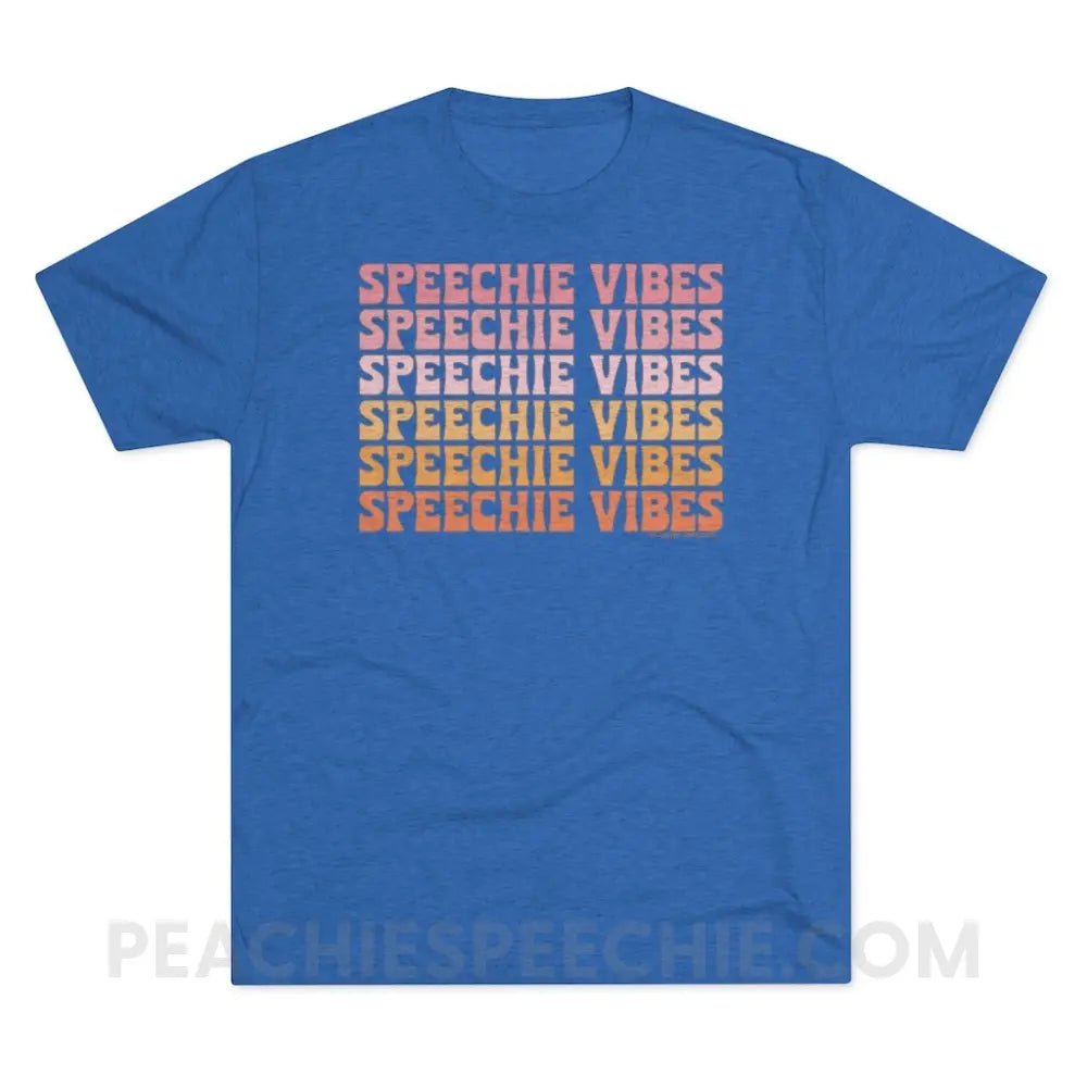 Speechie Vibes Vintage Tri-Blend - Royal / S - T-Shirt peachiespeechie.com