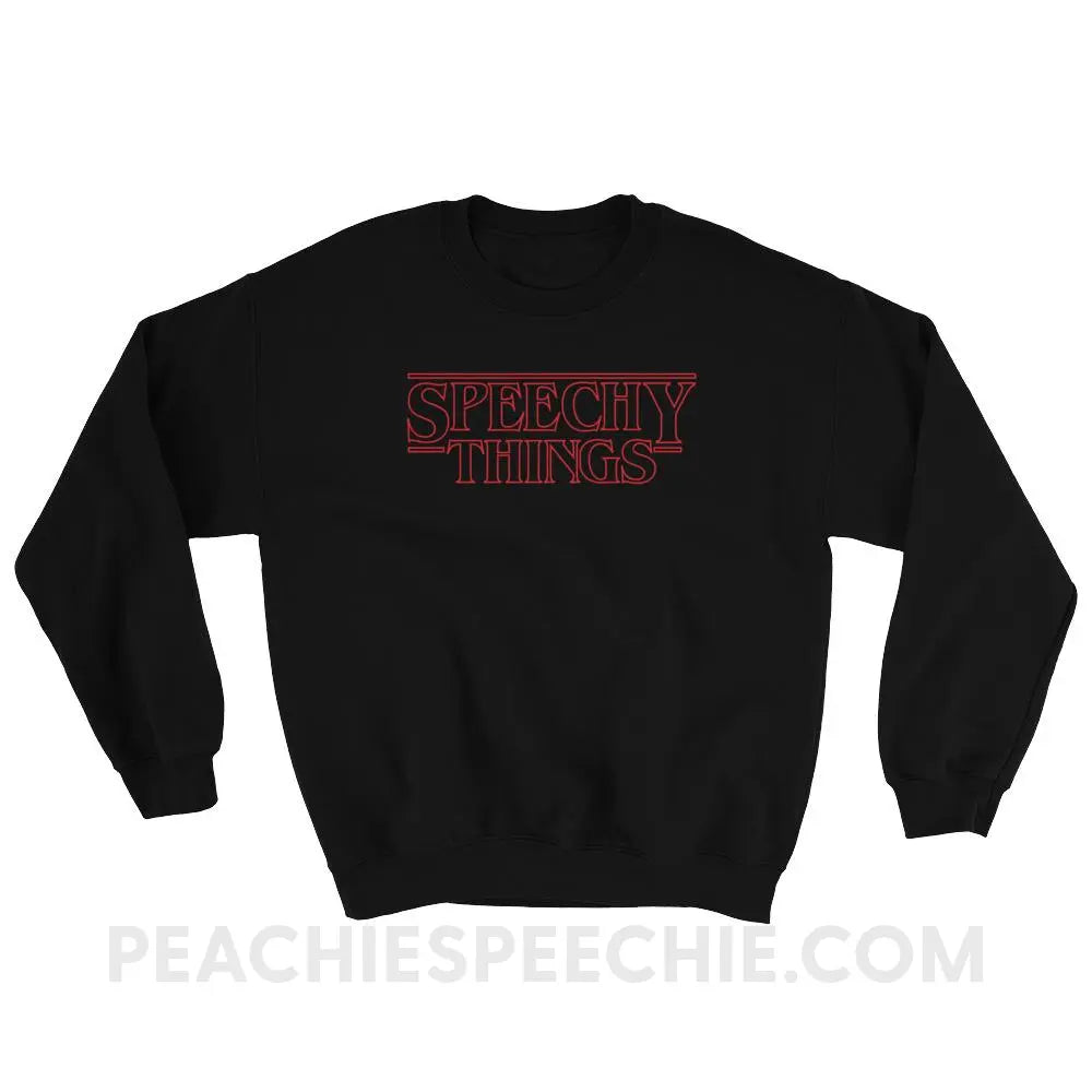 Speechy Things Classic Sweatshirt - Black / S Hoodies & Sweatshirts peachiespeechie.com