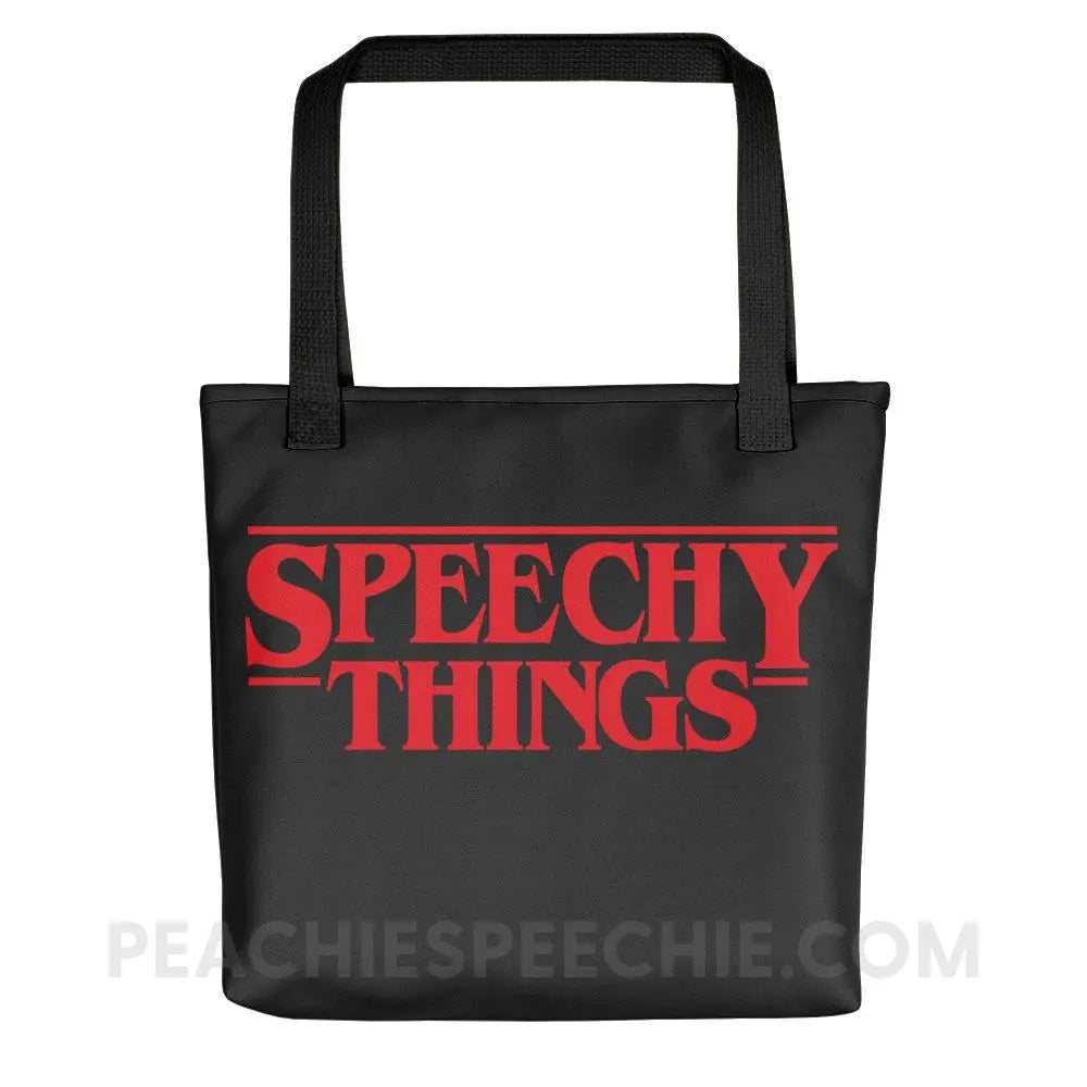 Speechy Things Tote Bag - Black - Bags peachiespeechie.com