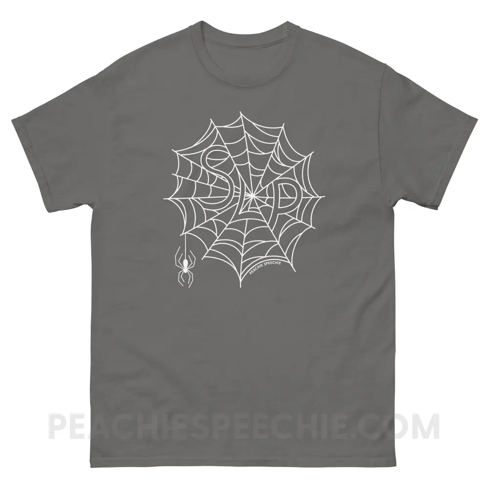 Spider Web SLP Basic Tee - Charcoal / S - T-Shirt peachiespeechie.com