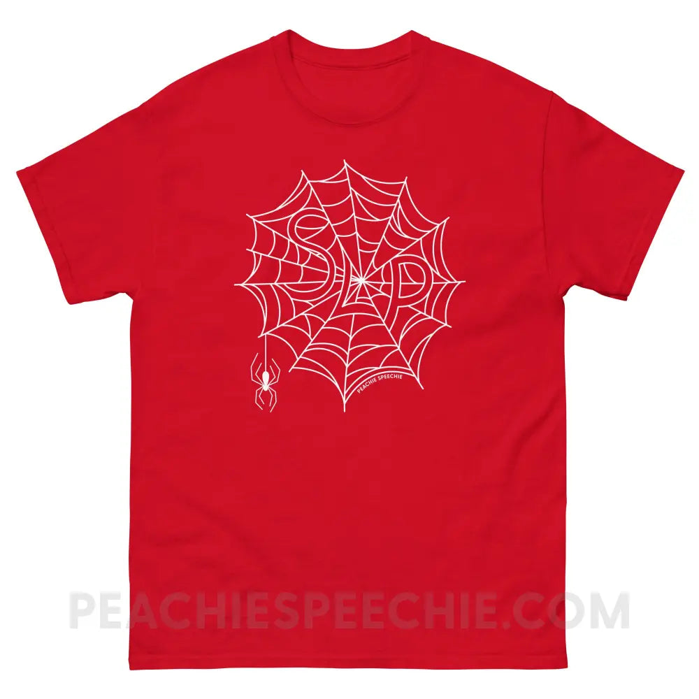 Spider Web SLP Basic Tee - Red / S - T-Shirt peachiespeechie.com