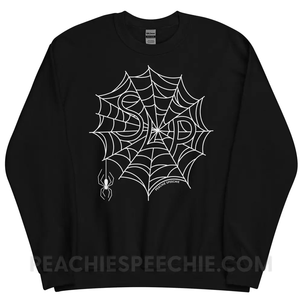Spider Web SLP Classic Sweatshirt - Black / S - peachiespeechie.com