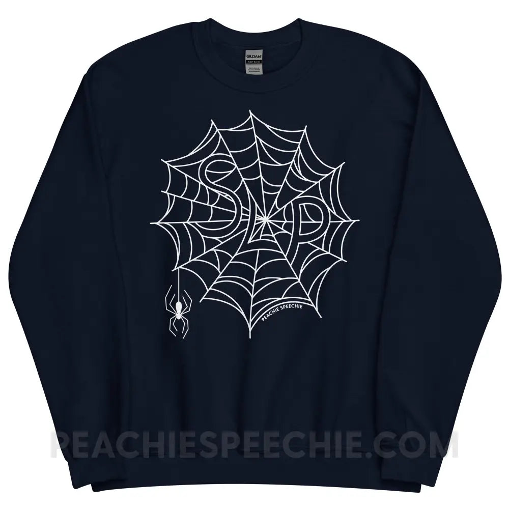 Spider Web SLP Classic Sweatshirt - Navy / S - peachiespeechie.com