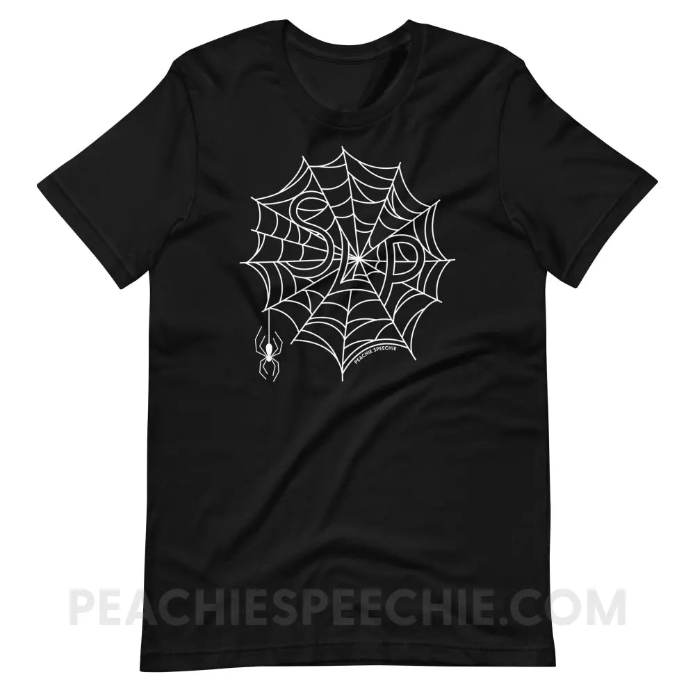 Spider Web SLP Premium Soft Tee - Black / XS - peachiespeechie.com