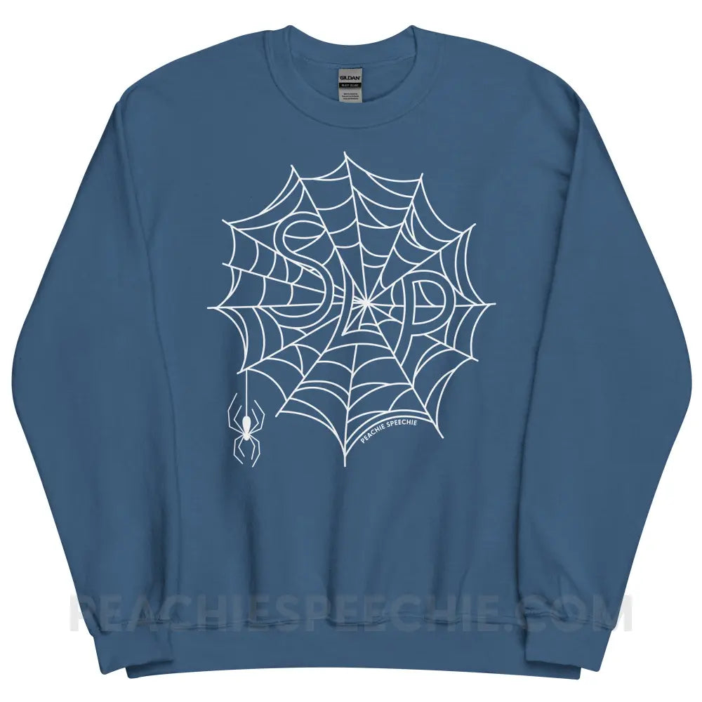 Spider Web SLP Classic Sweatshirt - Indigo Blue / S - peachiespeechie.com