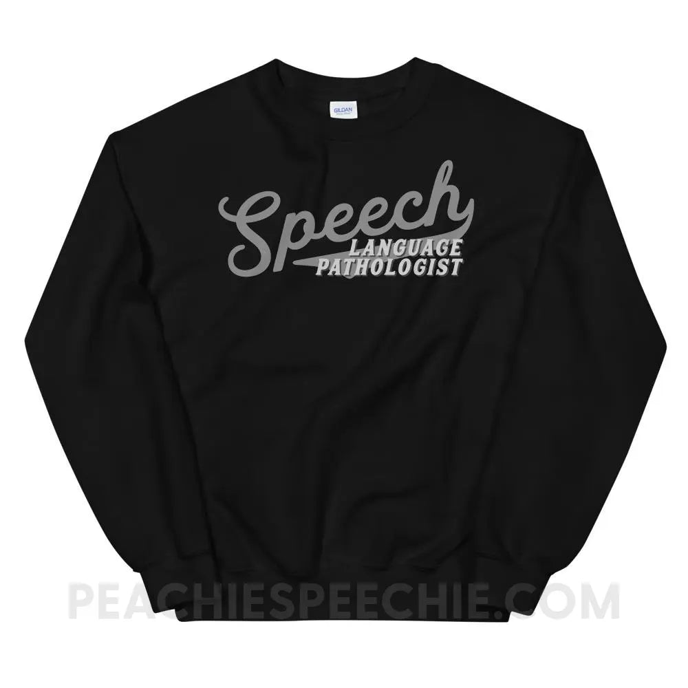 Sporty Speech Classic Sweatshirt - Black / S - Hoodies & Sweatshirts peachiespeechie.com