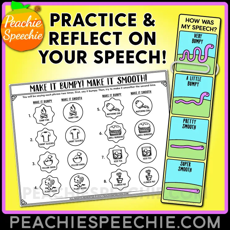 Spring Fluency Therapy Activities (Stuttering Therapy) - Materials peachiespeechie.com
